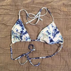 Victoria secret tie dye triangle bikini top